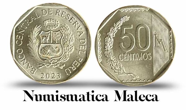 Peru 50 Centimos 2023, Km307.4 Unc