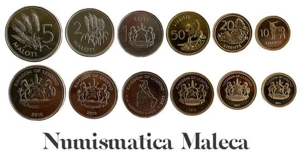 Lesotho Set 6 Monedas Unc