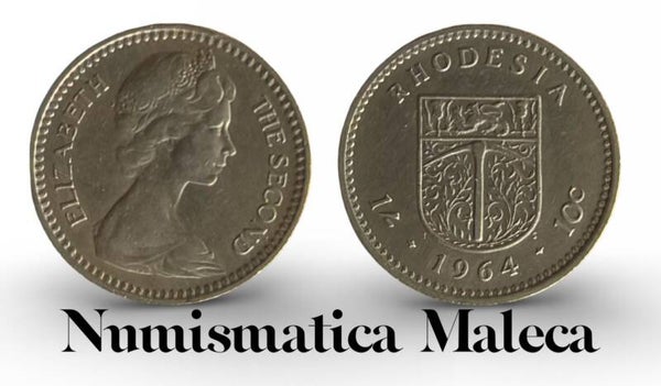 Rhodesia 1 Shillin 1964, Km2 Vf