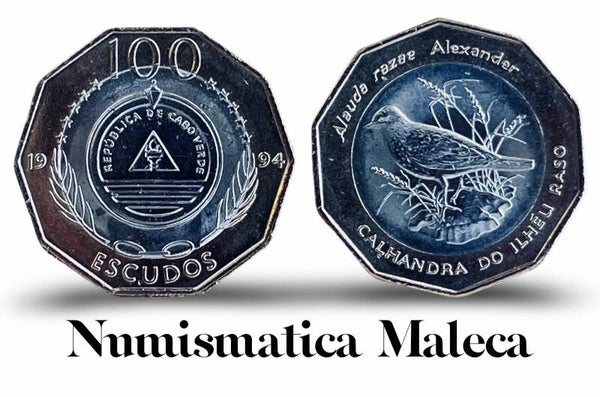 Cabo Verde 100 Escudos 1994, Km39a Unc