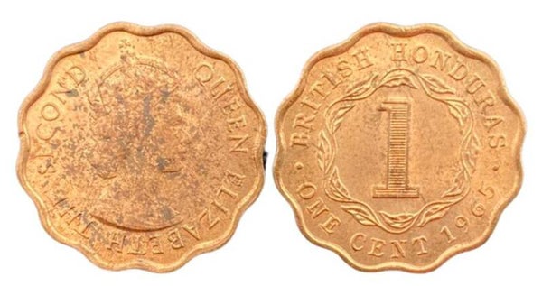 Honduras Britanica 1 cents 1965 fine