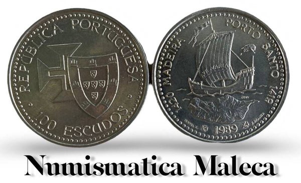 Portugal 100 Escudos 1989, Km647 Aunc