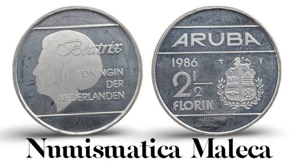 Aruba 2 1/2 Florin  1986, Km6 fina
