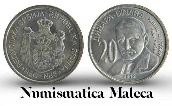 Serbia 20 Dinara 2012, Km62 Unc