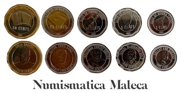 Sierra Leona Set 5 Monedas Unc