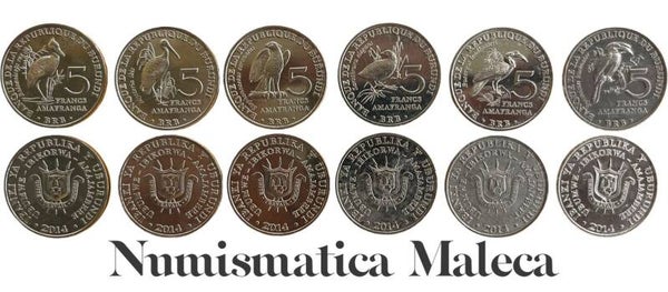 Burundi Set 6 Monedas Unc
