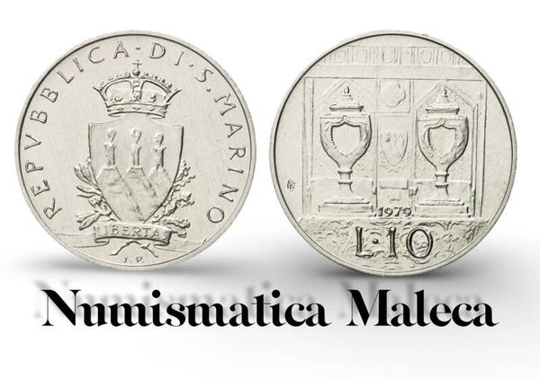 San Marino 10 Lire 1979, Km92 Aunc