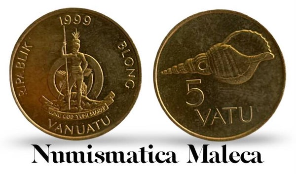 Vanuatu 5 Vatu 1999, Km5 Au
