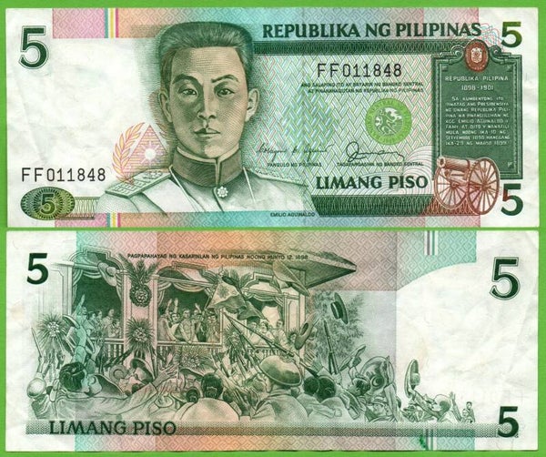 Filipinas 5 Piso 1985, P-168c Fina