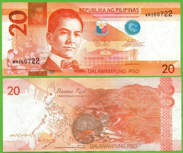 Filipinas 20 Piso 2013, P-206 Xf