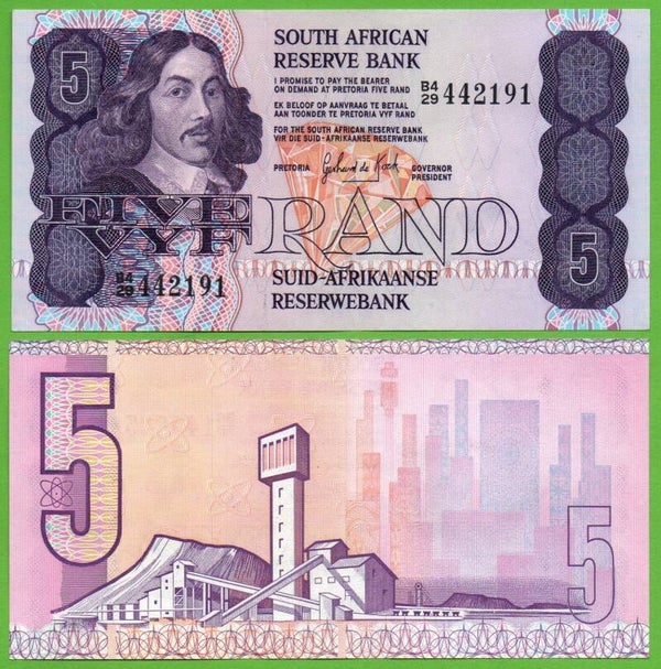 South Africa 5 Rand 1978, P-119 Aunc