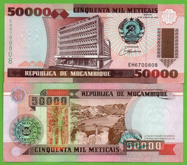 Mocambique 50000 meticais 1993, P-138 Unc