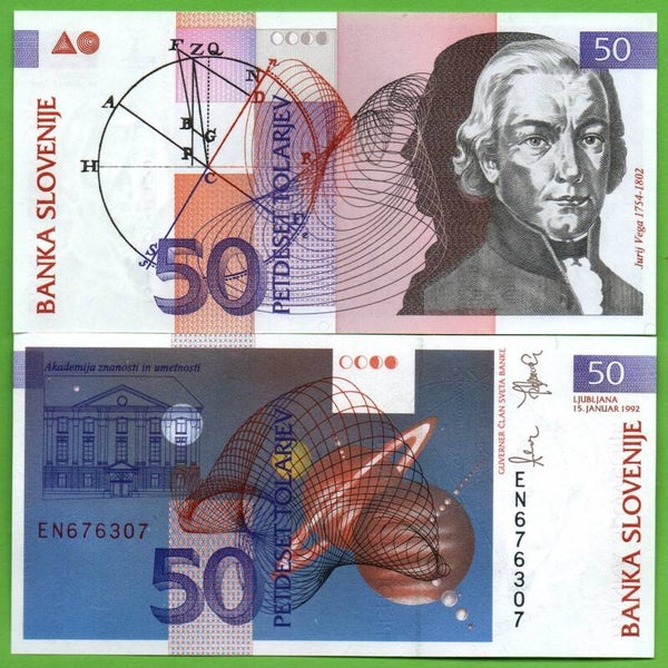 Eslovenia 50 Tolarjev 1992, P-13 Unc
