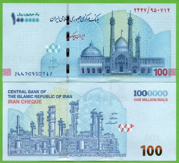 Iran 1,000,000 Rials 2022, P-w166 Unc