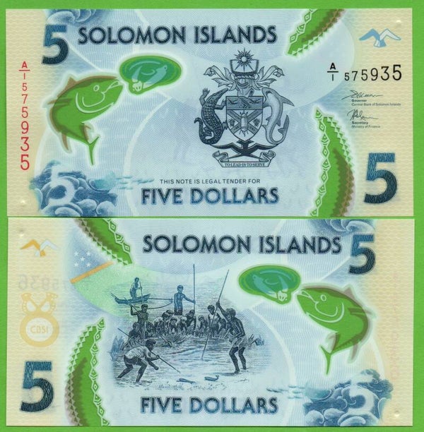 Islas Salomon 5 Dollar 2019, P-W38 (1) Unc