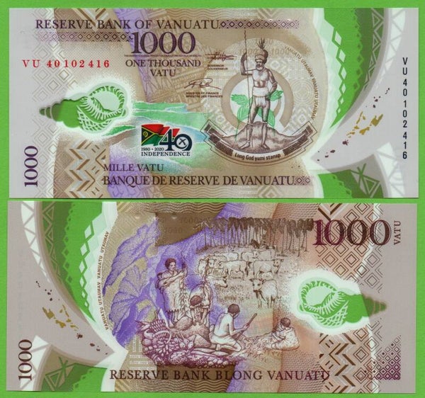 Vanuatu 1000 Vatu 2020, P-w20 Unc