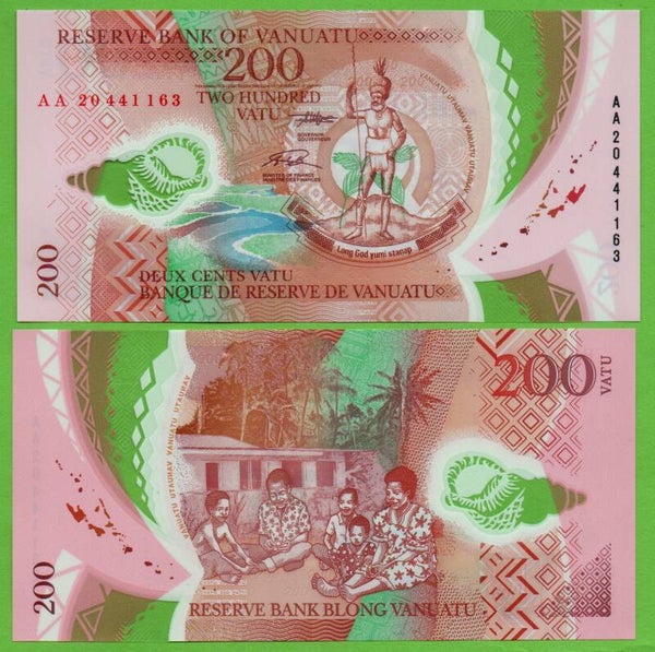 Vanuatu 200 Vatu 2020, P-12 Unc