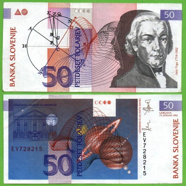 Eslovenia 50 Tolarjev 1992, P-13a Unc