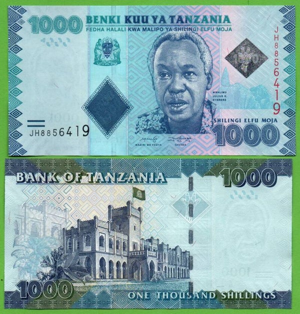 Tanzania 1000 Shillingi 2023, P-41 Unc