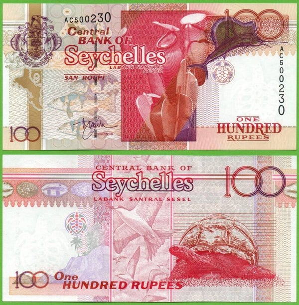Seychelles 100 Rupees 2001, P-40 Unc
