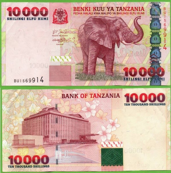 Tanzania 10,000 Shillingi 2003, P-39 XF