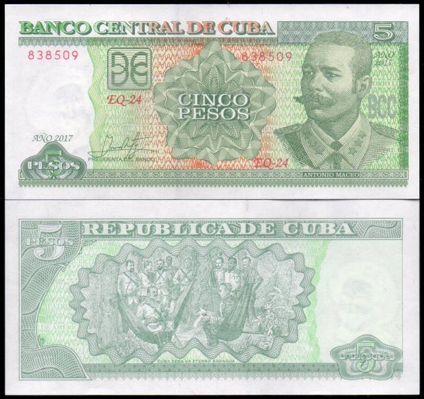 CUBA 5 PESOS 2017, P-116Q UNC