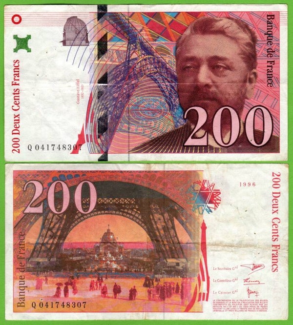 Francia 200 Francs 1996, P-159b XF