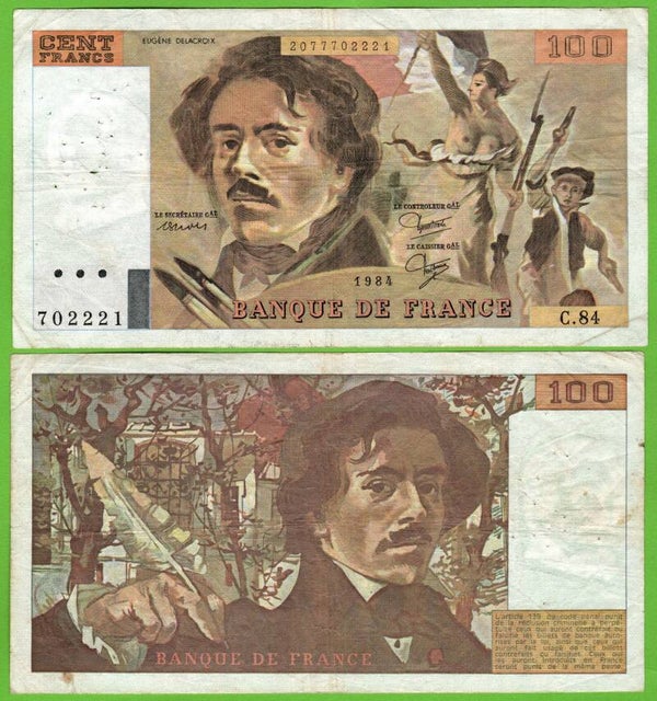 Francia 100 Francs 1984, P-154b XF