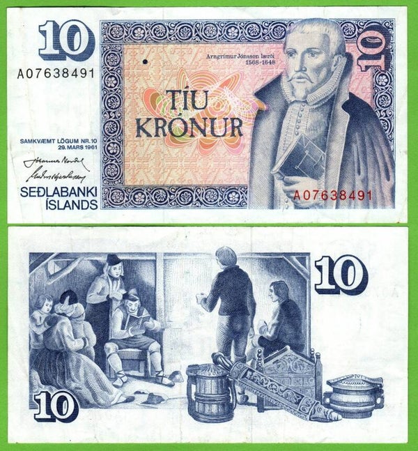 Islandia 10 Kronur 1981, P-48a.1 VF