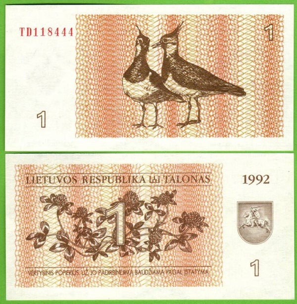 Lithuania 1 Talonas 1992, P-39 XF
