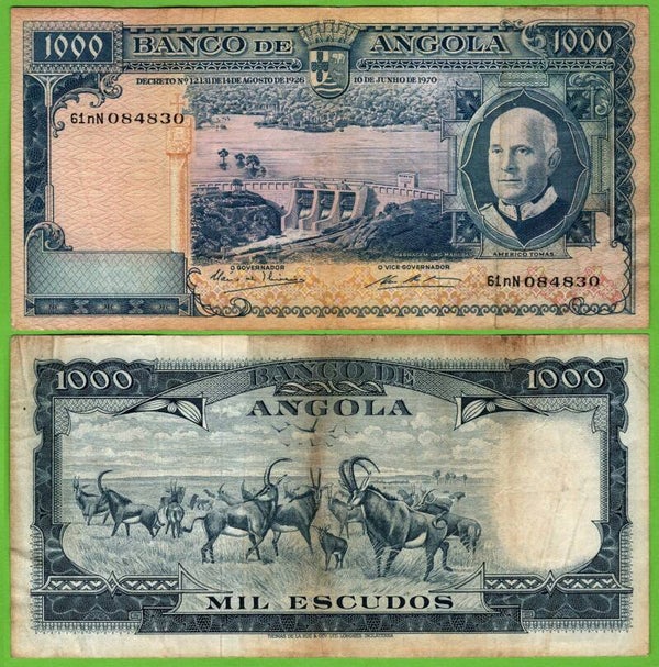 Angola 1000 Escudos 1962, P-96a.1 XF