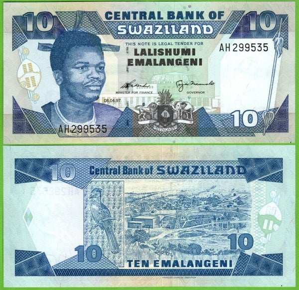 Swazilandia 10 Emalangeni 1997, P-96 Unc