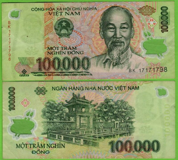 Viet Nam 100,000 Dong 2019, P-122P VF