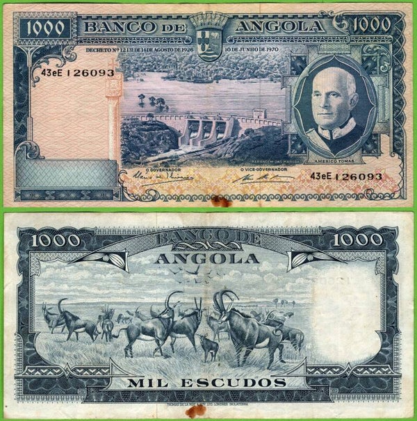 Angola 1000 Escudos 1962, P-96a.1 XF