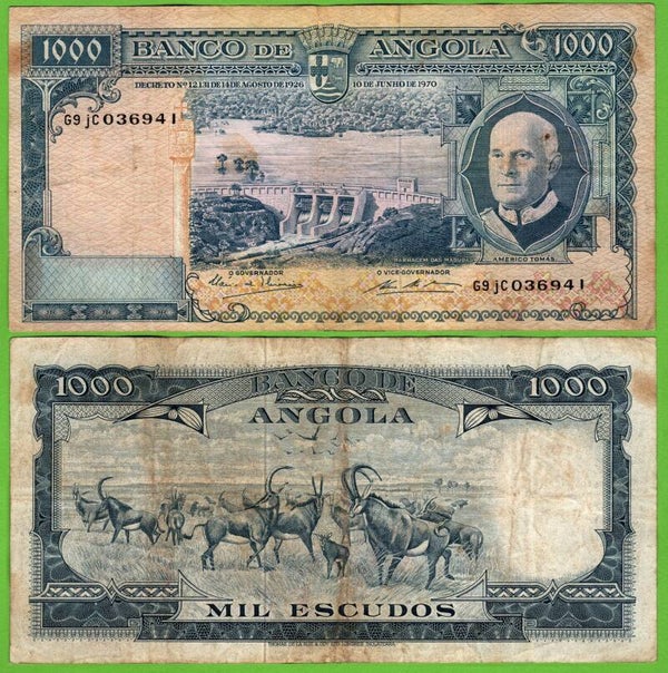 Angola 1000 Escudos 1962, P-96a.1 XF