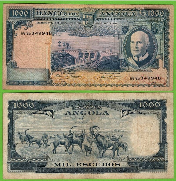 Angola 1000 Escudos 1962, P-96a.1 XF