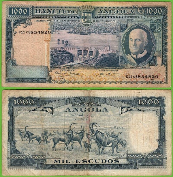 Angola 1000 Escudos 1962, P-96a.1 XF