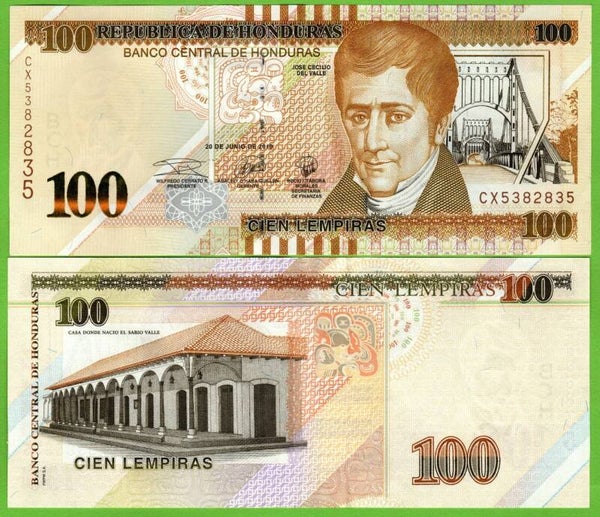 Honduras 100 Lmpiras 2019, P-102d Radar 5382835
