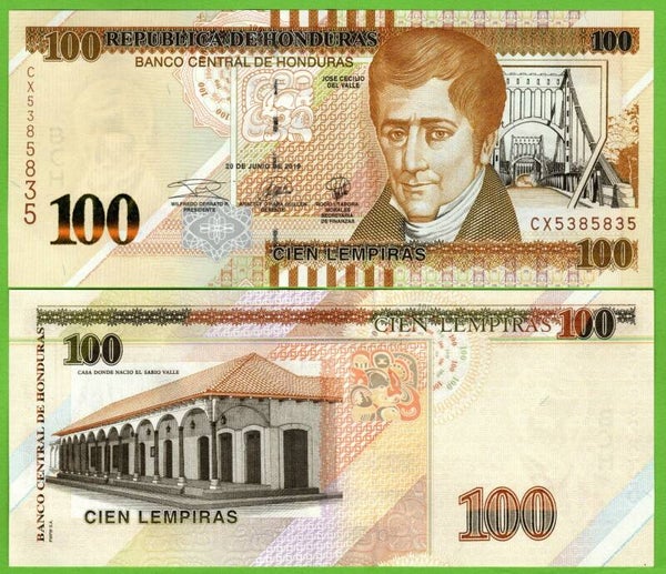 Honduras 100 Lmpiras 2019, P-102d Radar 5383835