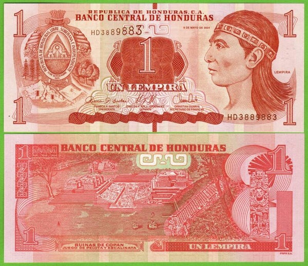 Honduras 1 Lempira 2022, P-96e Radar 3889883 Unc