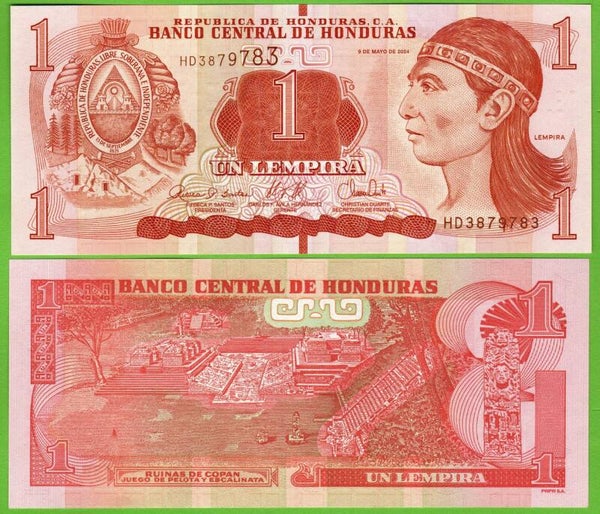 Honduras 1 Lempira 2024, P-96f Radar 3879783 Unc