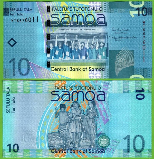 Samoa 10 Tala 2007, P-39b Unc