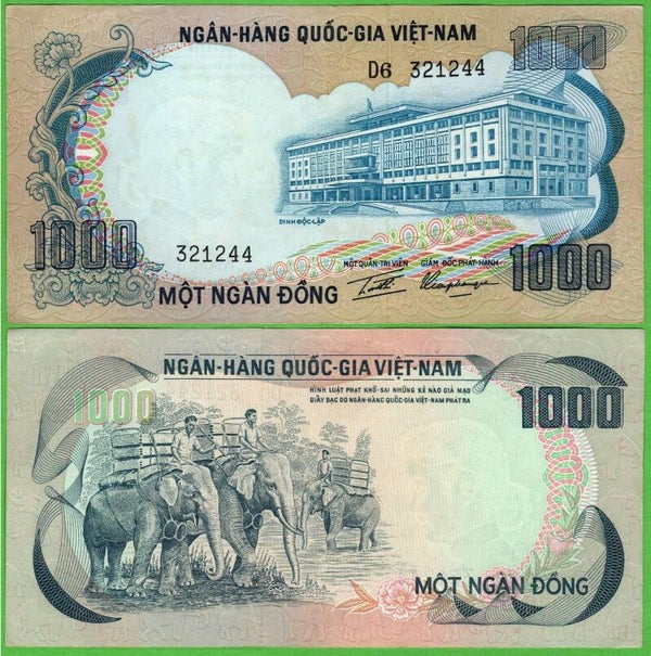 Viet Nam Del Sur 1000 Dong 1972, P-34 Unc