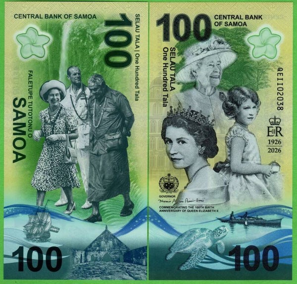 Samoa 100 Dollar 2025, P-New Commemorativo Unc