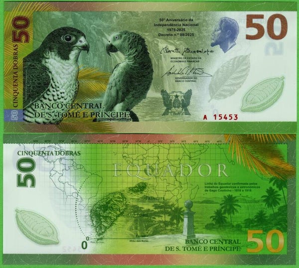 Santo Tome & Principe 50 Dobras 2025, P-52 Unc