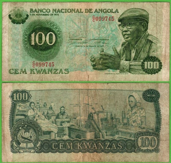 Angola 100 Kwanzas 1979, P-115 Fina