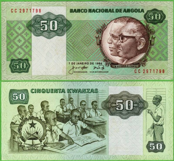 Angola 50 Kwanzas 1984, P-118 Fina