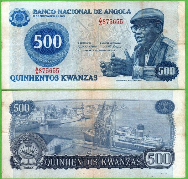 Angola 500 Kwanzas 1979, P-116 XF-AU