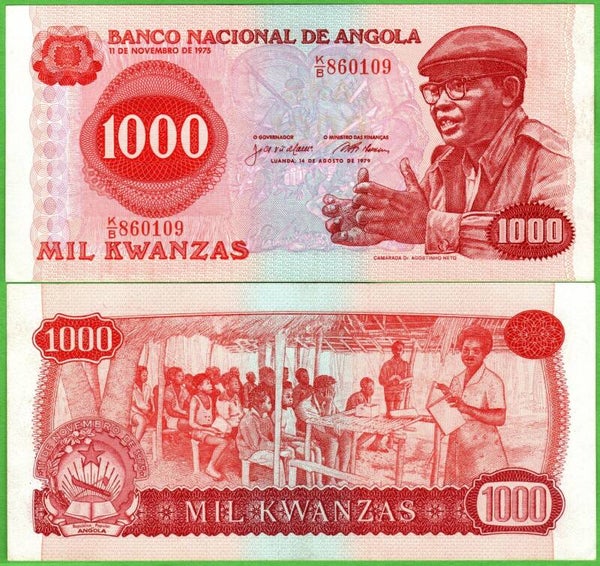 Angola 1000 Kwanzas 1979, P117 AUnc