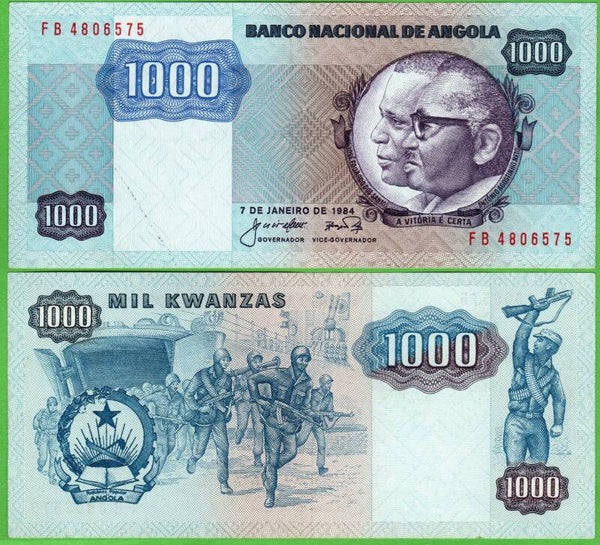Angola 1000 Kwanzas 1984, P-124 XF